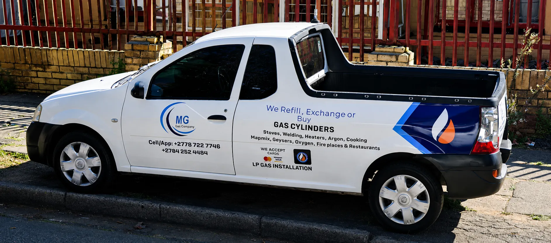 MG Gas delivery bakkie